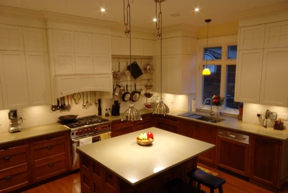 white oak shaker kitchen